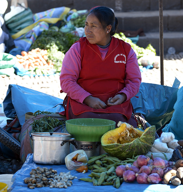 Sunday Pisac market.Peru