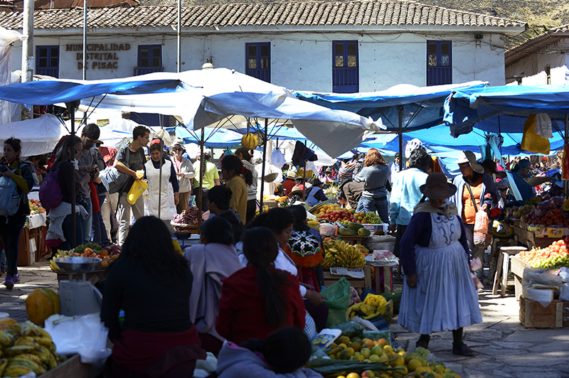 Sunday Pisac market.Peru