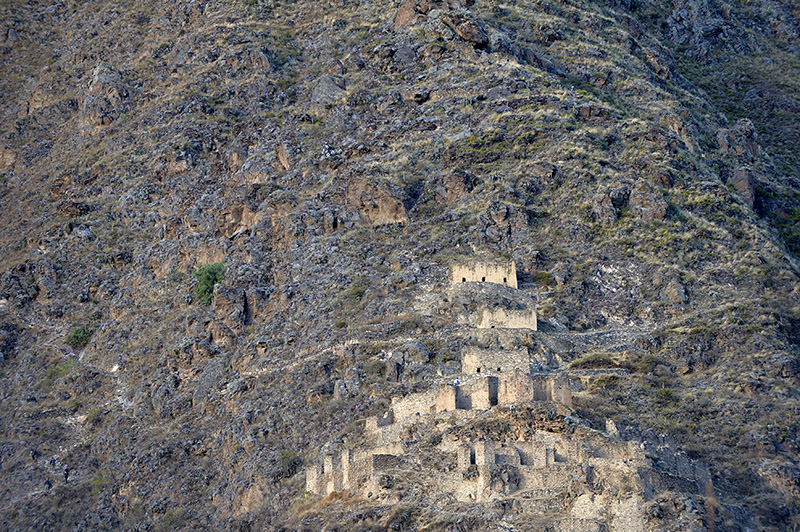 Inca Storehouses . Ollantaytambo