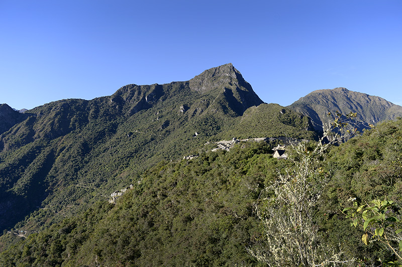 Look back to Machu Picchu at low elevation