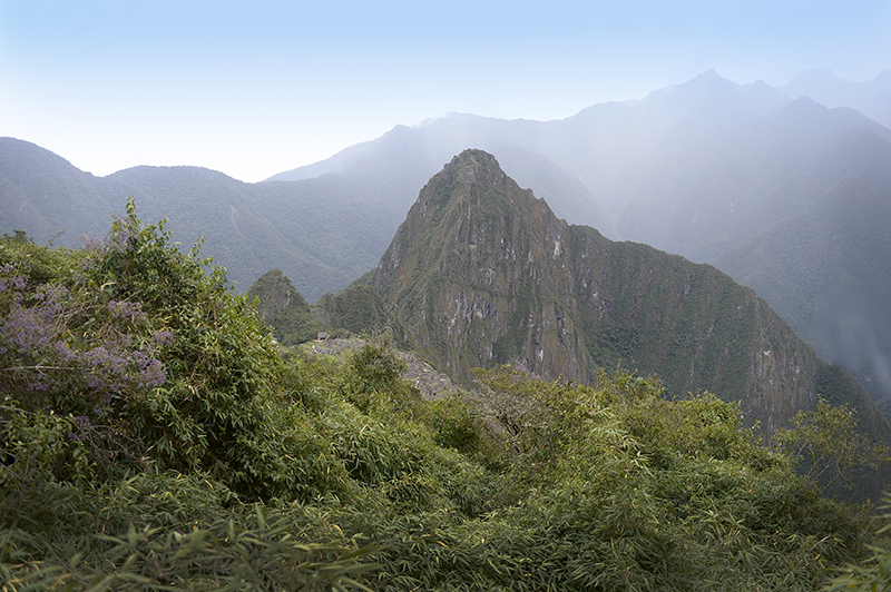 Machu Picchu view from Gate of the Sun