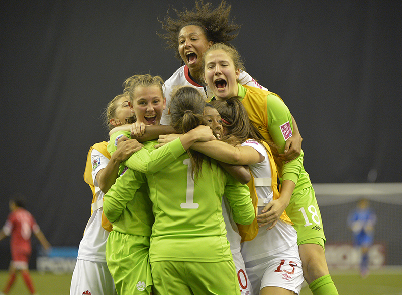 Canada celebrated 1:0 over North Korea