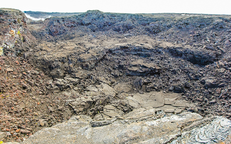 Large crater along the Napau Trail in Hawaii Volcanoes National Park