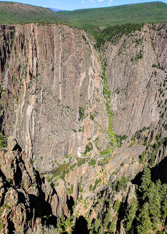 Gunnison Point view of the Gunnison River in Black Canyon of the Gunnison National Park