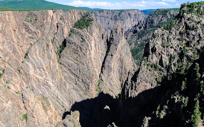 The Big Islands as seen from the Cross Fissures View in Black Canyon of the Gunnison National Park