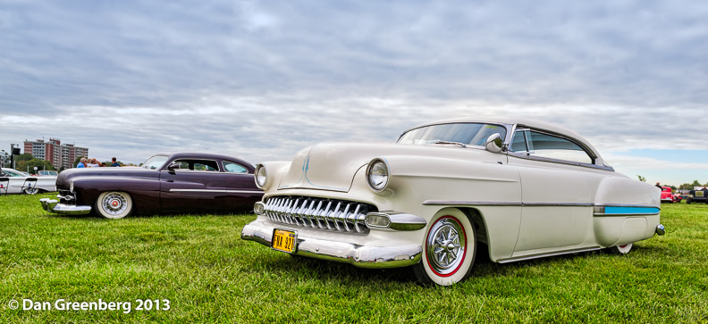 1954 Chevy with 1951 Mercury in the background