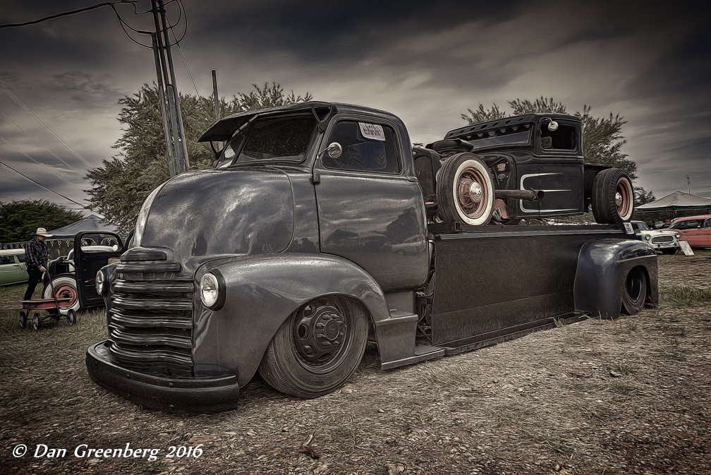 1947 Chevy COE Truck with 1932(?) Ford Pickup