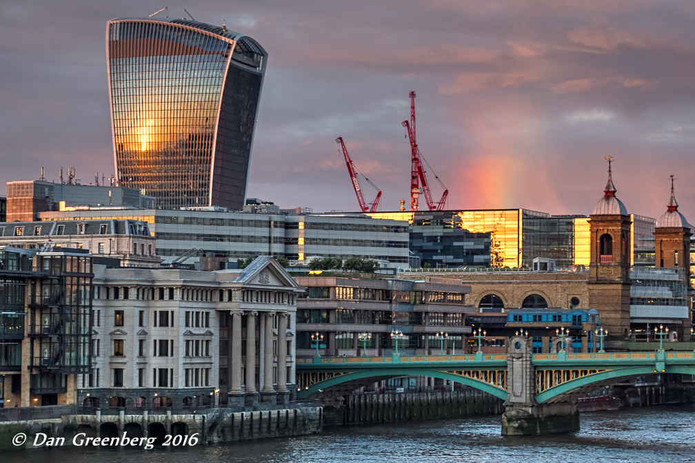 Sunset on the Walkie Talkie Building