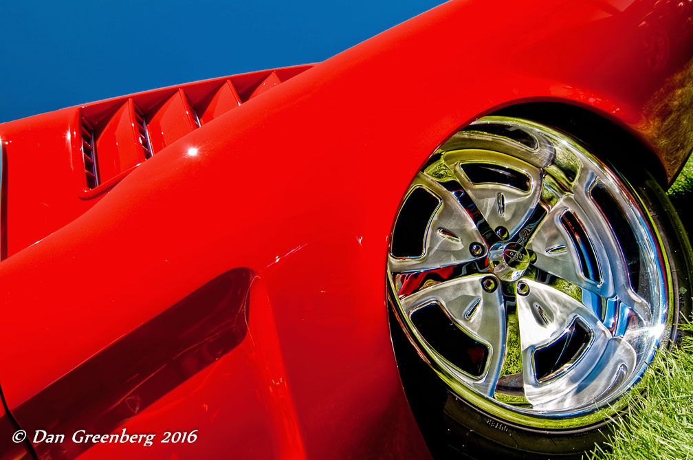 Red Mustang Abstract
