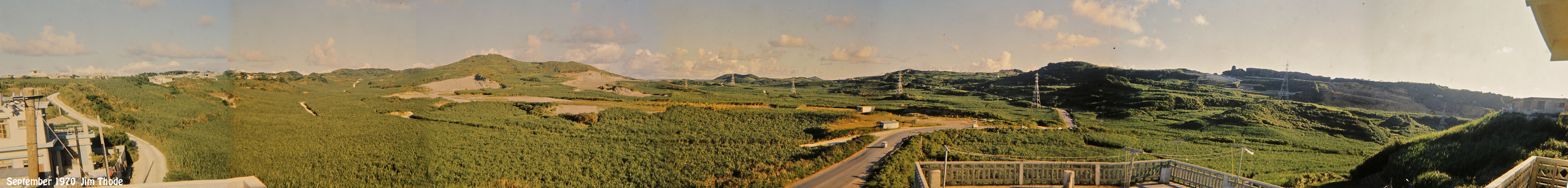 1970 View from Apartment looking south toward Hacksaw Ridge