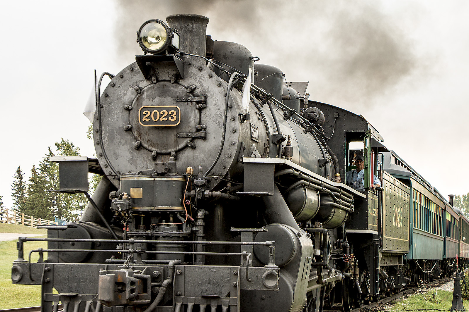 C.P.R. 2023 approaching Laggan Station