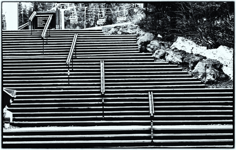 To the chair lift