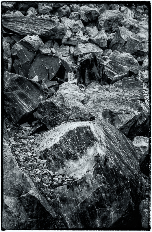 Obsidian rocks, Obsidian Lava Flow, Oregon