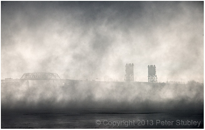 Misty bridge.