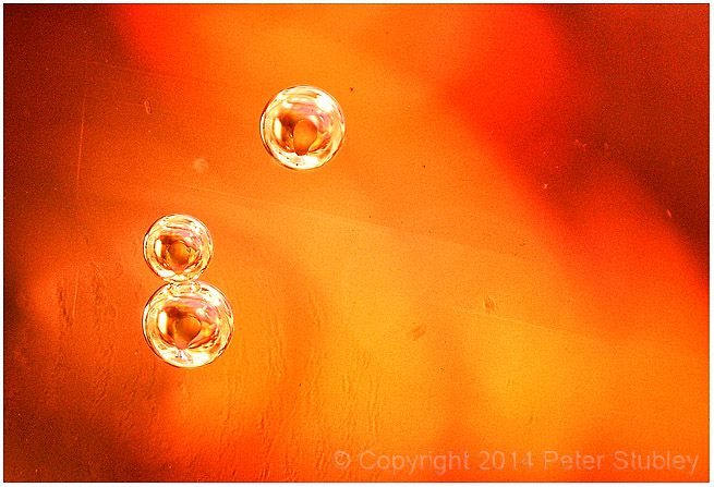 Tiny bubbles.