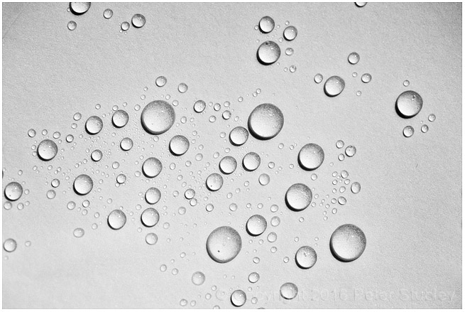 Unfrozen drops.