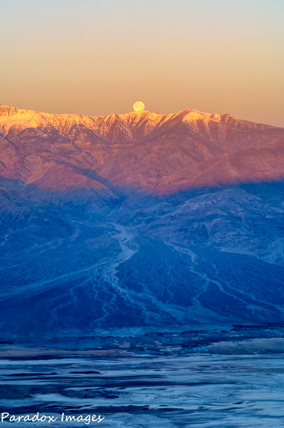 Moonset over Telescope Peak