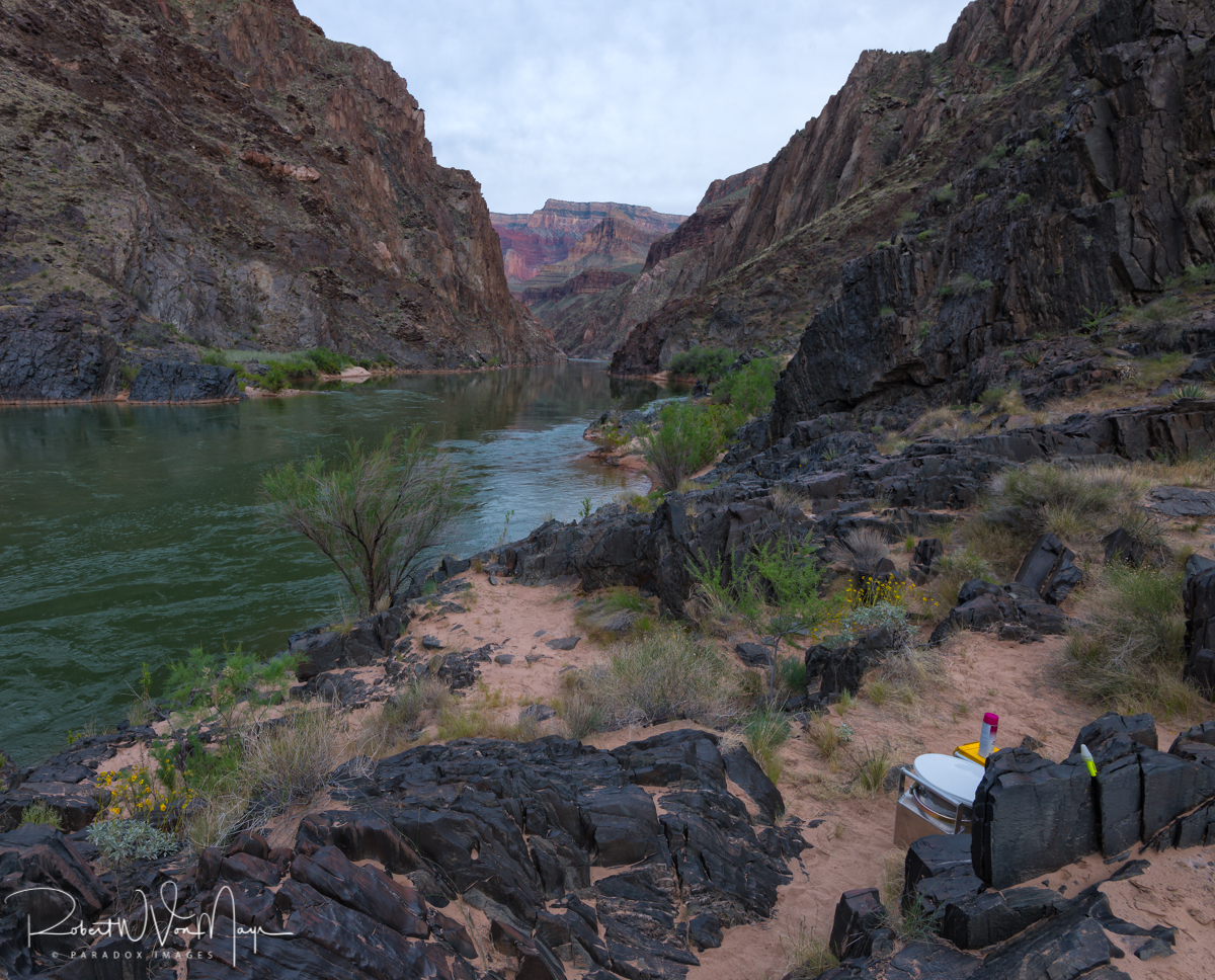 Toilet with a view - River mile 96.5