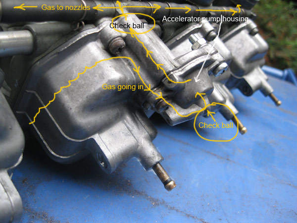 Keihin Accelerator Pump Lower/Upper Check Valves