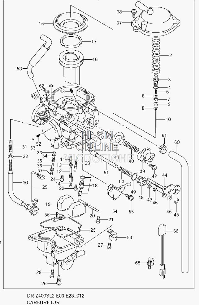 Suzuki DRZ400S BSR Carburetor