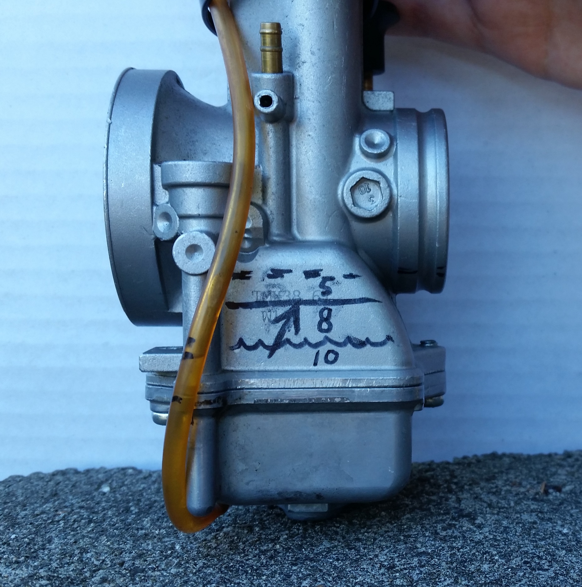 Mikuni FUEL Level After Lowering to 8.5mm Float Level