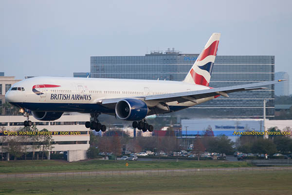 2015 - British Airways Boeing 777-236/ER G-VIIT airline aviation stock photo #9400