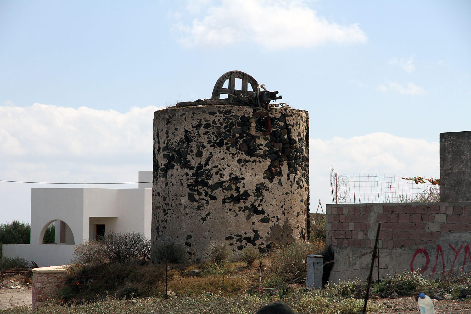  Old windmill, believe in Vothonas