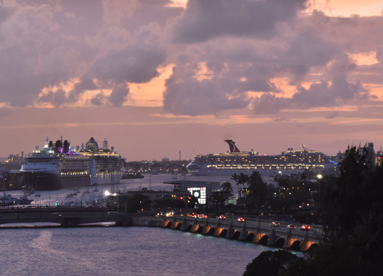 Cruise ships in San Juan Harbor