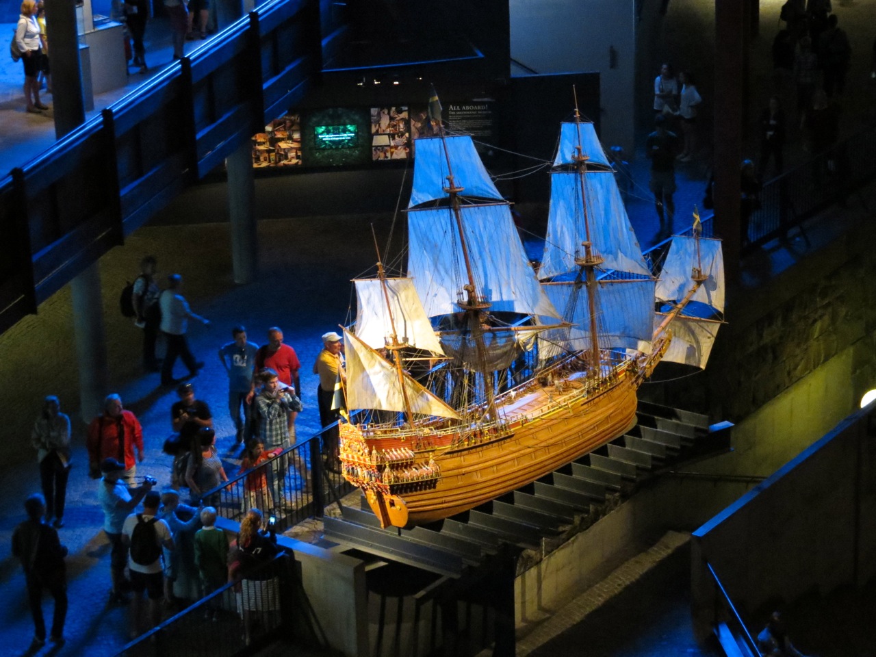 Model of Vasa - view from top