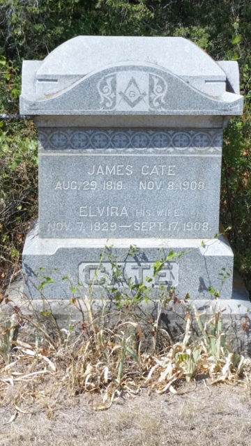 James Cates, listed from the historical marker