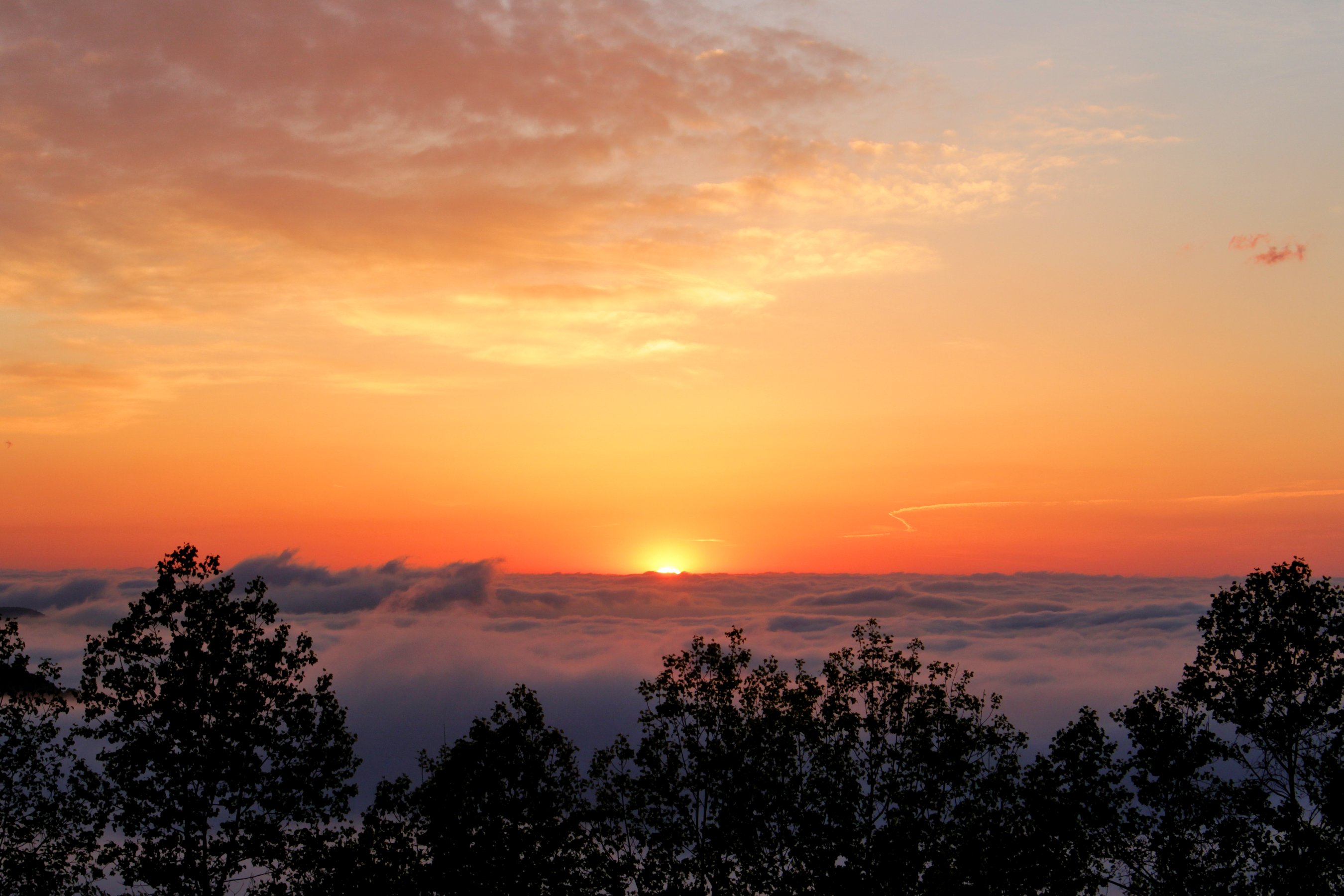 Sunrise From Hy.21 Overlook This Morning  