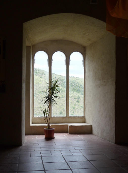 inside Chateau Castelnou