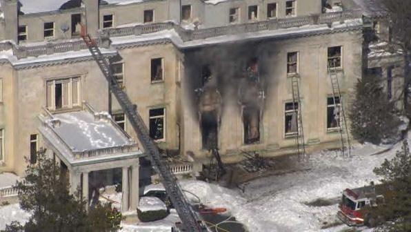 Woolworth Mansion Fire  1-28-15