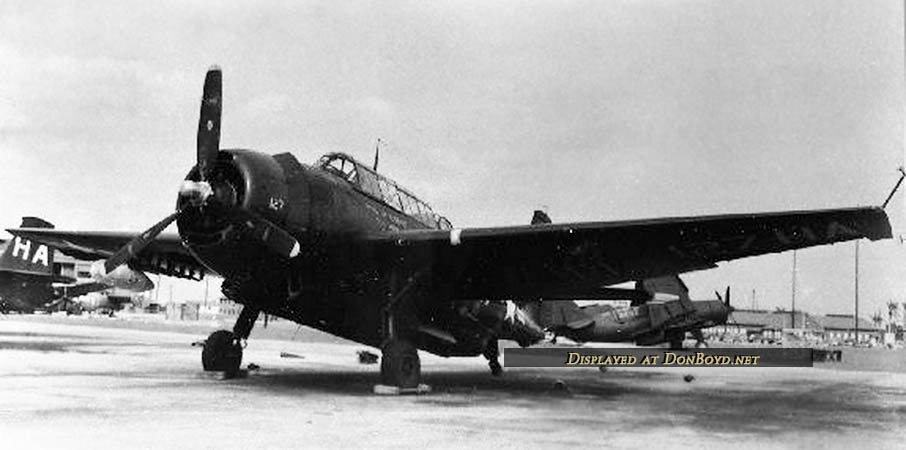 Early 1940s - U. S. Navy Grumman TBM-3 at Naval Air Station Miami