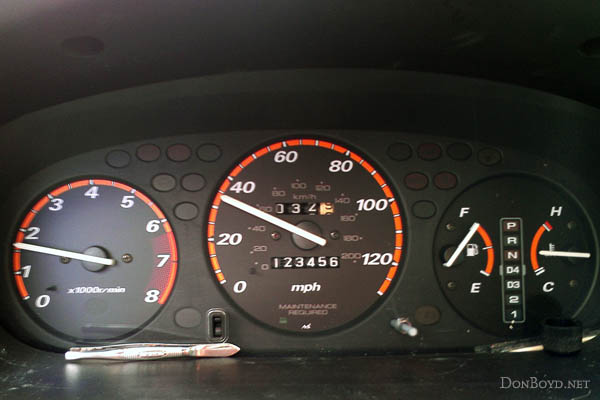 November 2012 - Dons 1998 Honda CR-V at mileage 123456