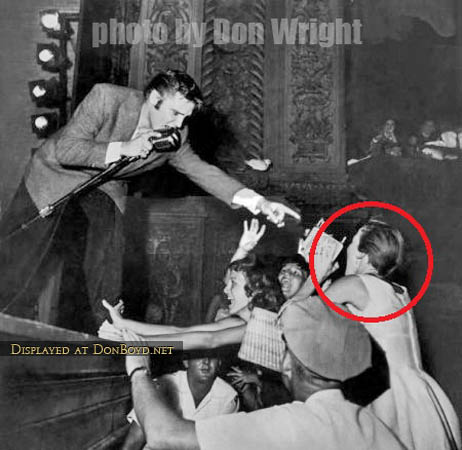 1956 - INFORMATION NEEDED on audience member at the Elvis Presley performance at the Olympia Theatre in Miami 