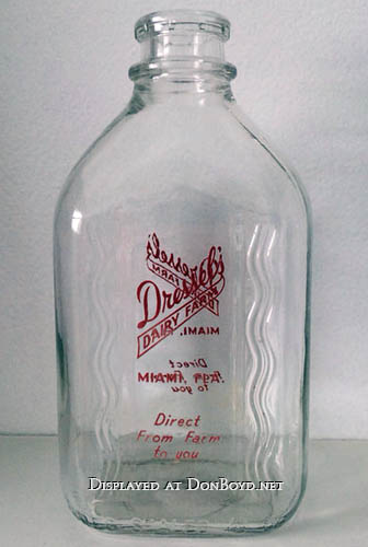 1960s - a Dressels Dairy milk bottle