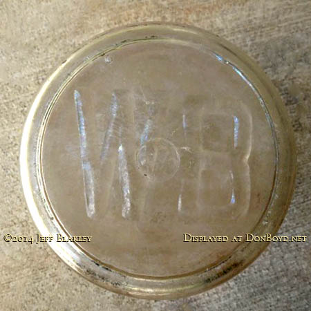 1950s - the bottom of a milk bottle from Dr. John G. DuPuis White Belt Dairy, Miamis first dairy farm