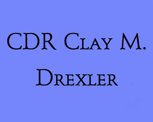In Memoriam - CDR Clay M. Drexler, USCG Retired