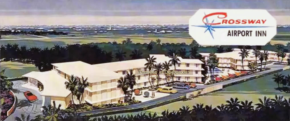 1960s - an artist rendering for the Crossway Airport Inn on LeJeune Road
