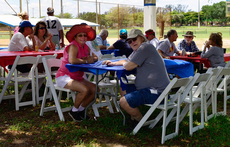 May 2015 - Ray and Lynda Kyse at the Hialeah High Class of 1965 50-Year Reunion softball game picnic lunch
