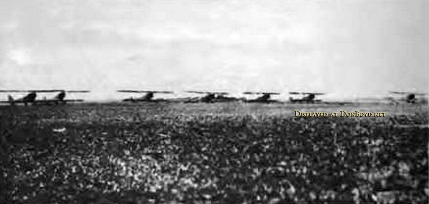 1918 - U. S. Marine Corps aircraft parked at Marine Flying Field Miami