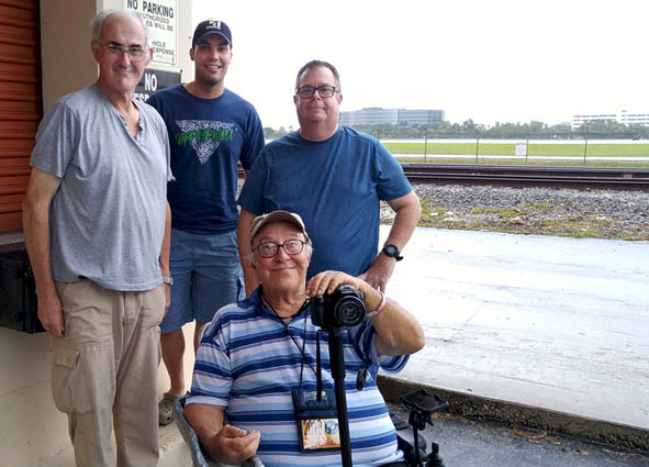 August 2016 - Peter Leigh, Luimer Cordero, Eddy Gual and Erik Funderburk at Miami International Airport