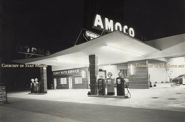 Late 1950s - Terry Auto Service and Amoco gas station
