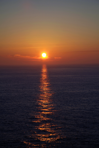 Sunset over the Baltic Sea.
