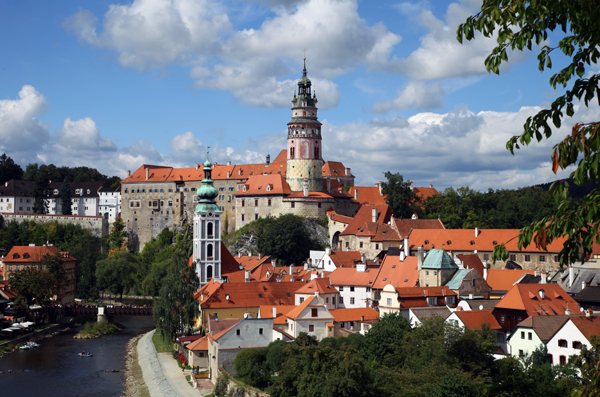 Approach to Cesky Krumlov Town