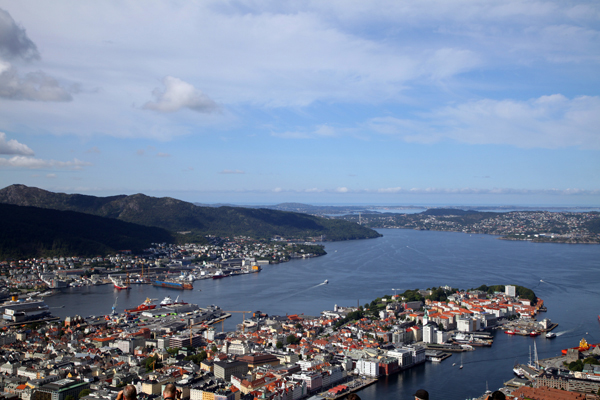 Panorama of Bergen, Norway.