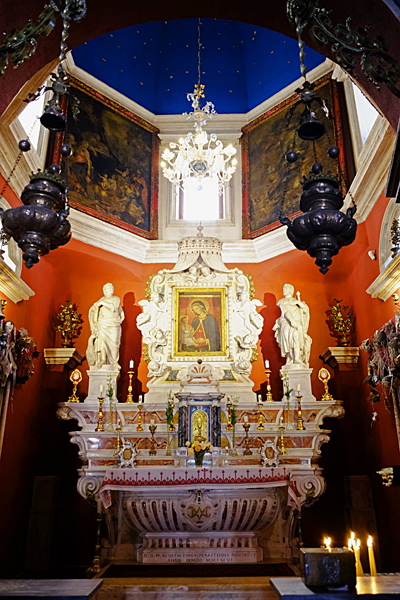 Altar, Church of Our Lady of the Rocks, Kotor, Montenegro.