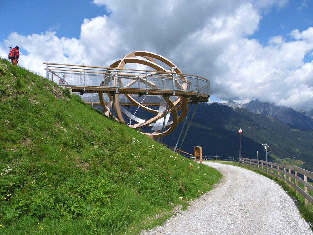 THE ALPS LARGEST SUNDIAL  .  2