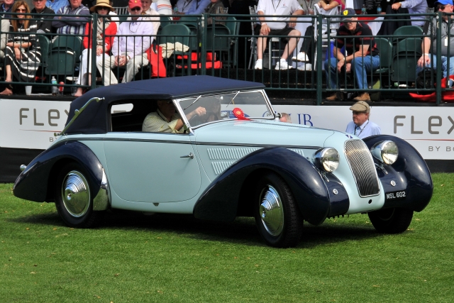 1938 Talbot-Darracq T23 Drop Head Coupe, Linda & Paul Gould, Pawling, NY, Amelia Award - European Custom Coachwork (0924)